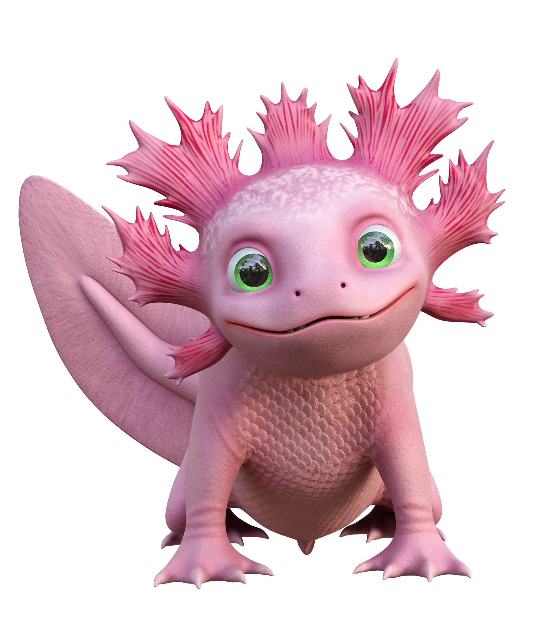 Ilustración de un ajolote